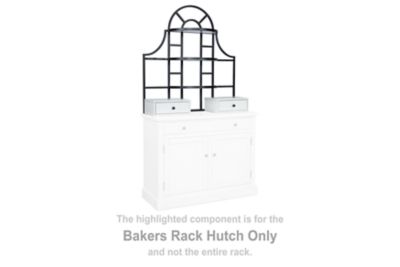 Greddinton - White / Black - Bakers Rack Hutch - Urban Living Furniture (Los Angeles, CA)