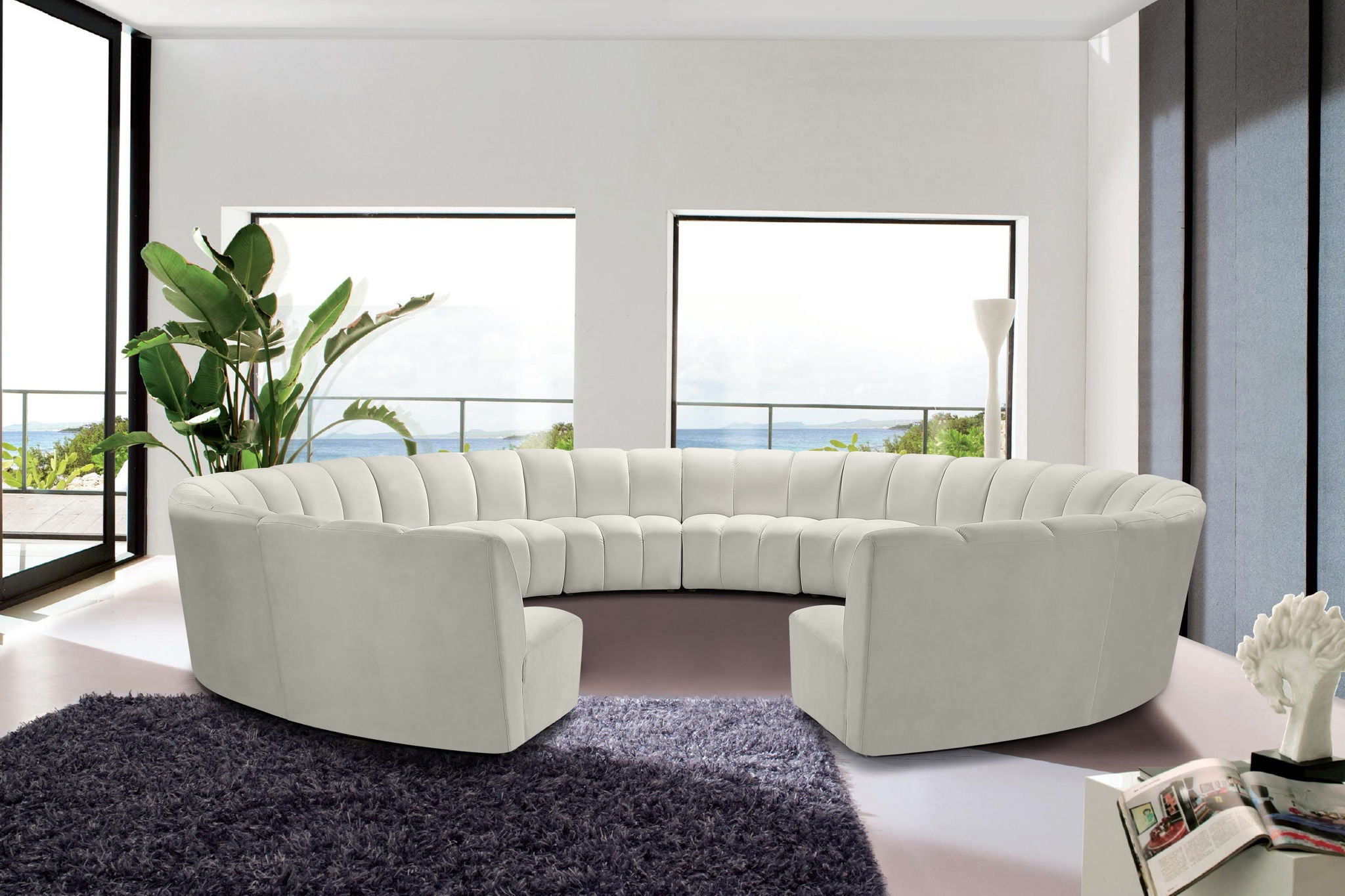 Infinity - 12 Piece Velvet Modular Sectional - Urban Living Furniture (Los Angeles, CA)