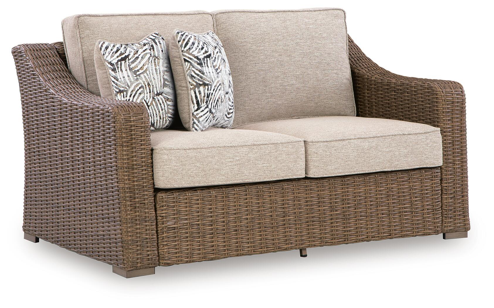 Laguna Heights - Loveseat With Cushion - Beige - Urban Living Furniture (Los Angeles, CA)
