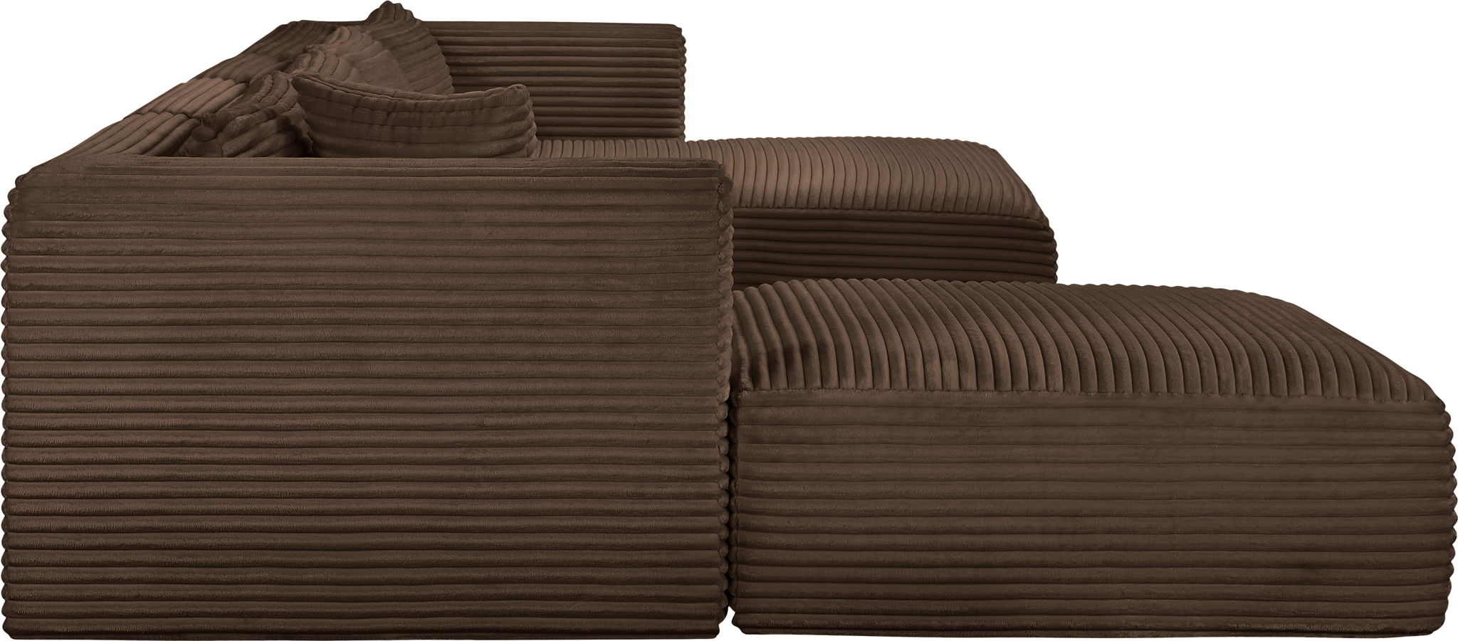 Shaggy - 5 Piece Modular Sectional With Chaise And Ottoman - Urban Living Furniture (Los Angeles, CA)
