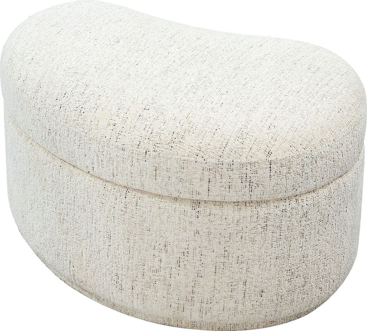 Afra - Fully Upholstered Storage Ottoman - Chinchilla