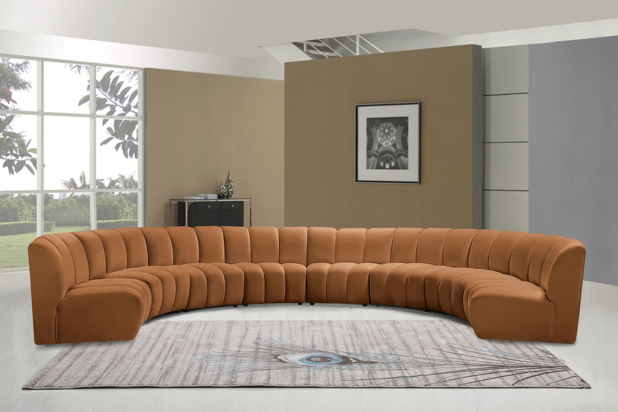 Infinity - 8 Piece Modular Sectional - Saddle - Urban Living Furniture (Los Angeles, CA)