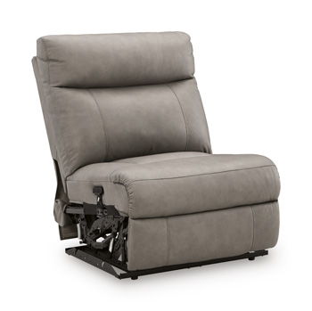 Ellis Court - Power Armless Recliner With Adjustable Headrest - Coin