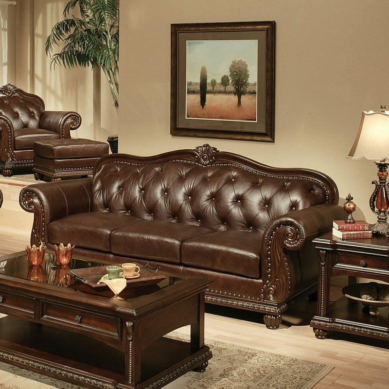 Anondale - Sofa - Espresso Top Grain Leather Match - Urban Living Furniture (Los Angeles, CA)