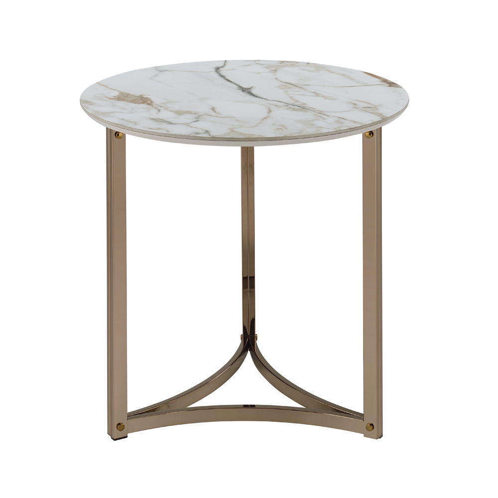 Zaidee - End Table - Sintered Champagne - Urban Living Furniture (Los Angeles, CA)