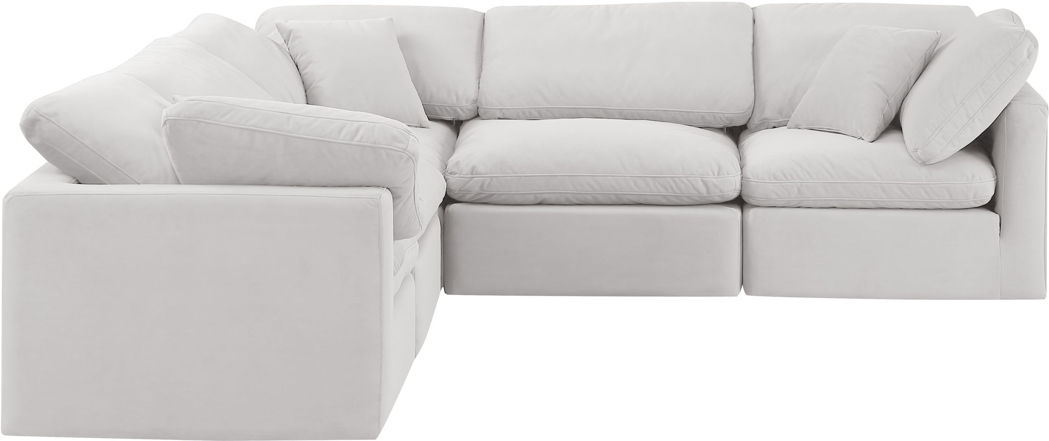 Indulge - Velvet 5 Piece Modular Corner Sectional - Urban Living Furniture (Los Angeles, CA)