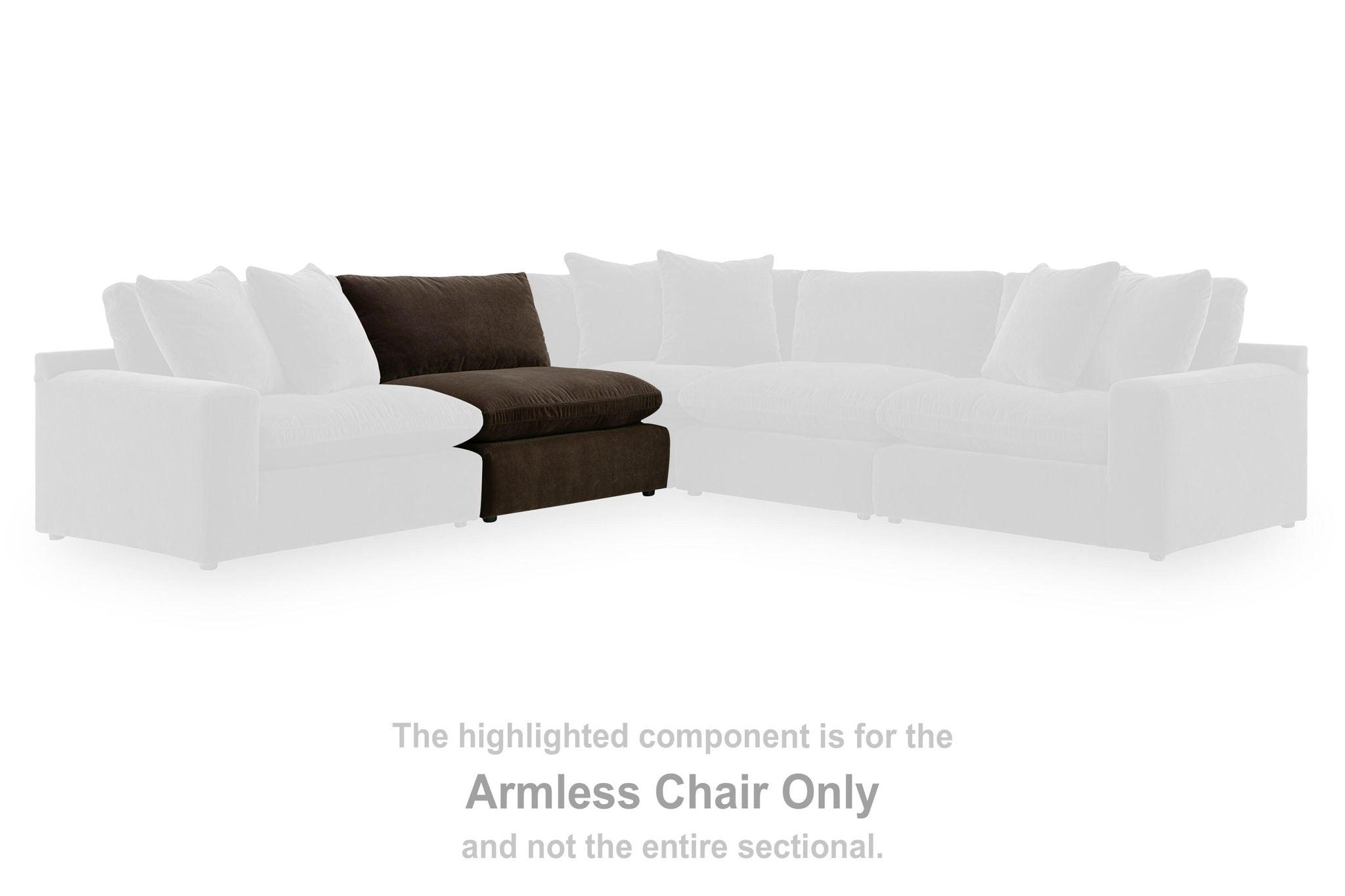 Maxton Heights - Armless Chair - Bittersweet - Urban Living Furniture (Los Angeles, CA)
