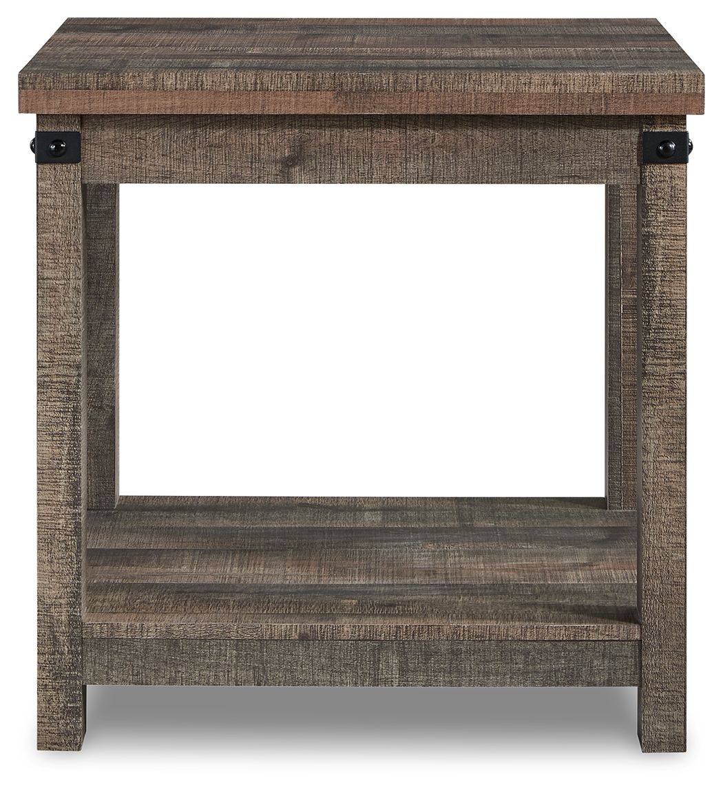 Hollum - Rustic Brown - Square End Table - Urban Living Furniture (Los Angeles, CA)