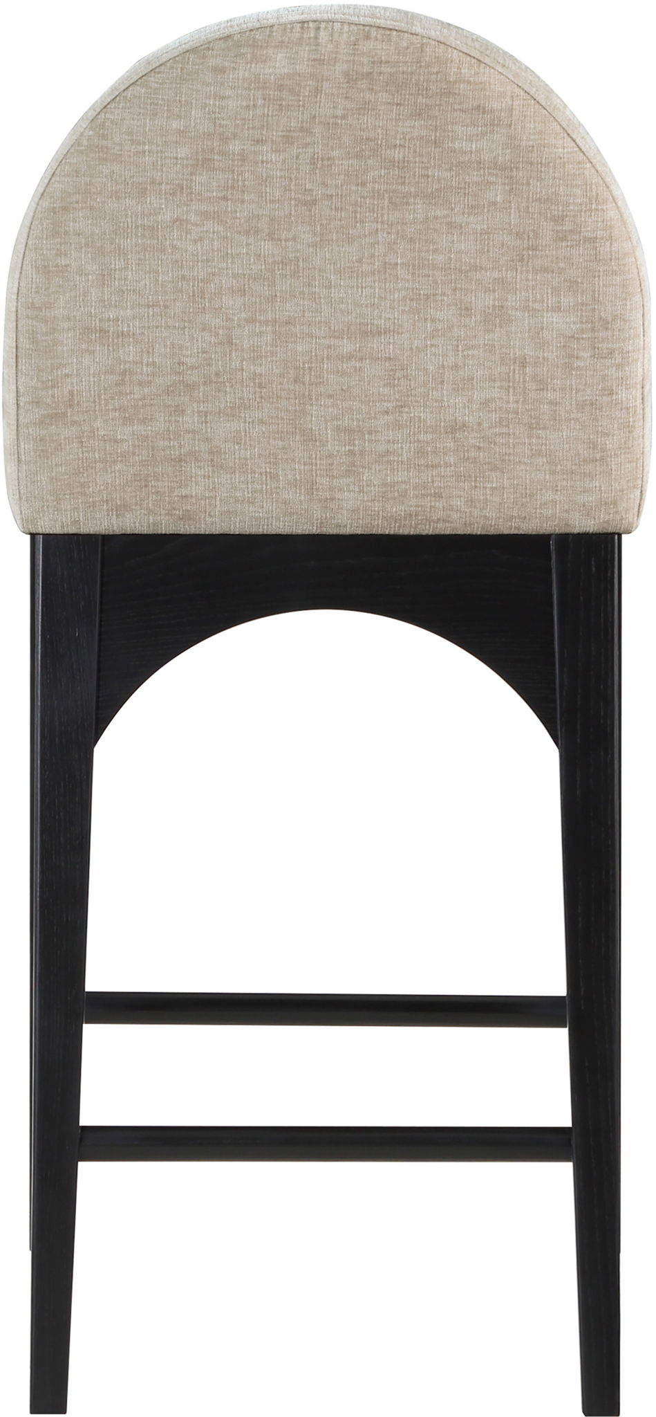 Waldorf - Chenille Stool With Black Legs - Urban Living Furniture (Los Angeles, CA)