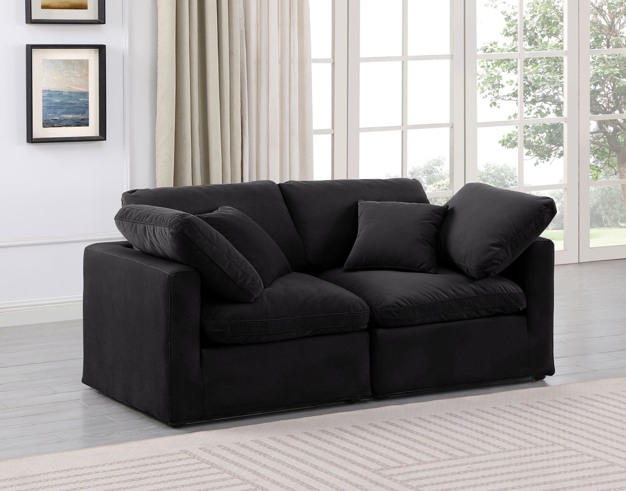 Indulge - Velvet 2 Seat Modular Sofa - Urban Living Furniture (Los Angeles, CA)