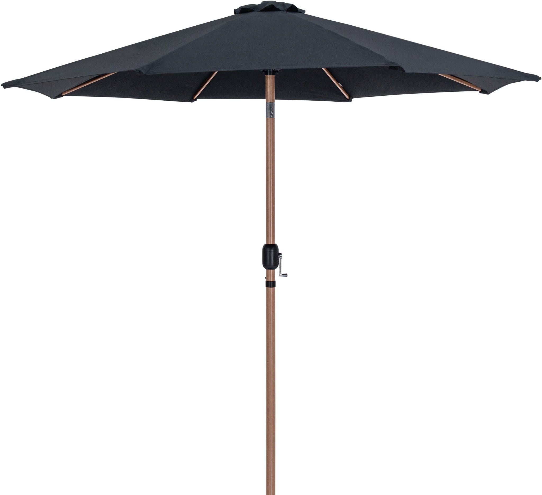 Fiji - Aluminum Patio Umbrella With Round White And Teak Base - Urban Living Furniture (Los Angeles, CA)
