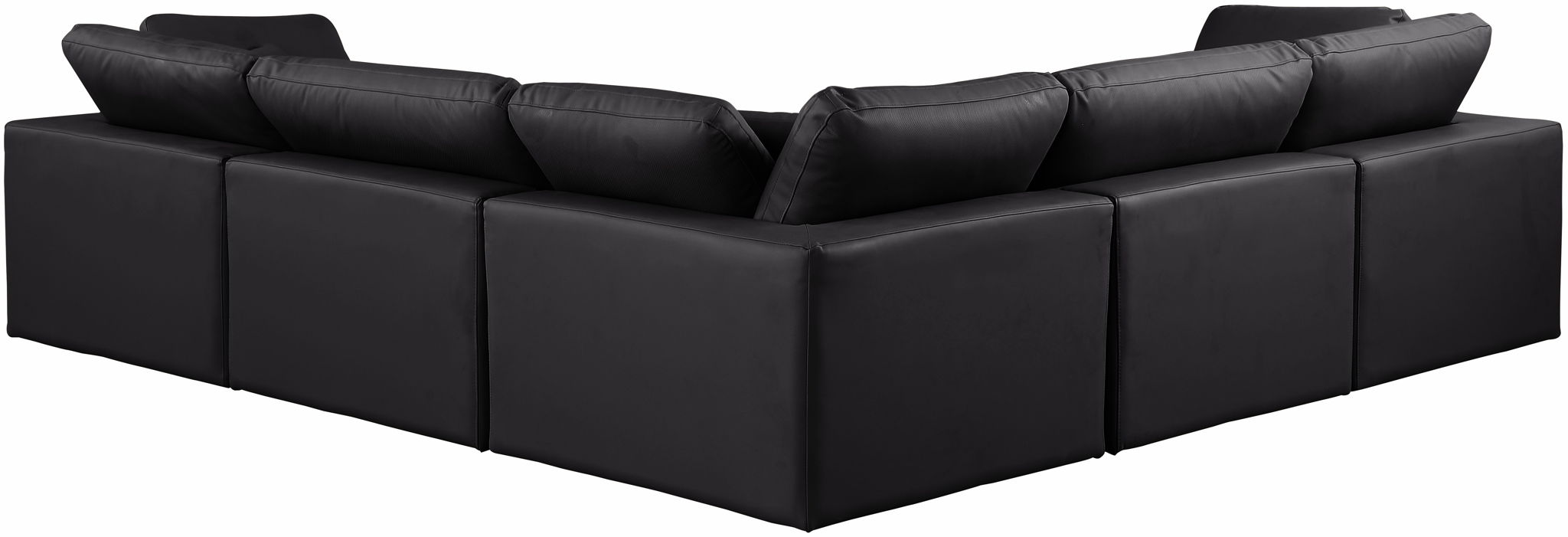 Comfy - 5 Piece Faux Leather Modular Corner Sectional - Urban Living Furniture (Los Angeles, CA)