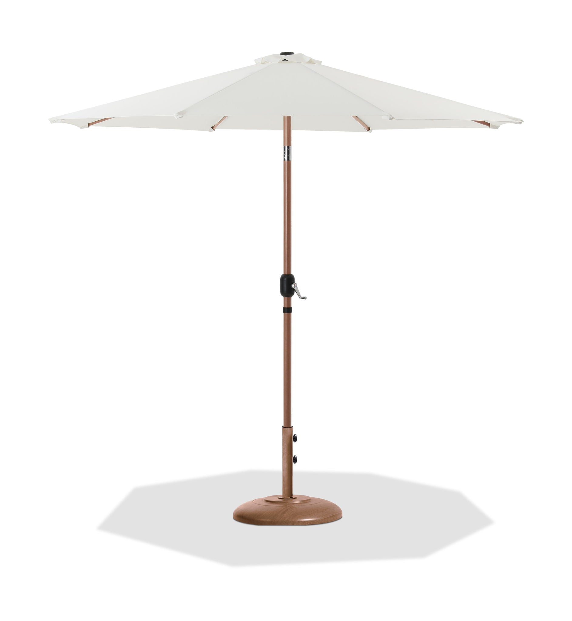 Fiji - Aluminum Patio Umbrella With Round Teak Base - Urban Living Furniture (Los Angeles, CA)