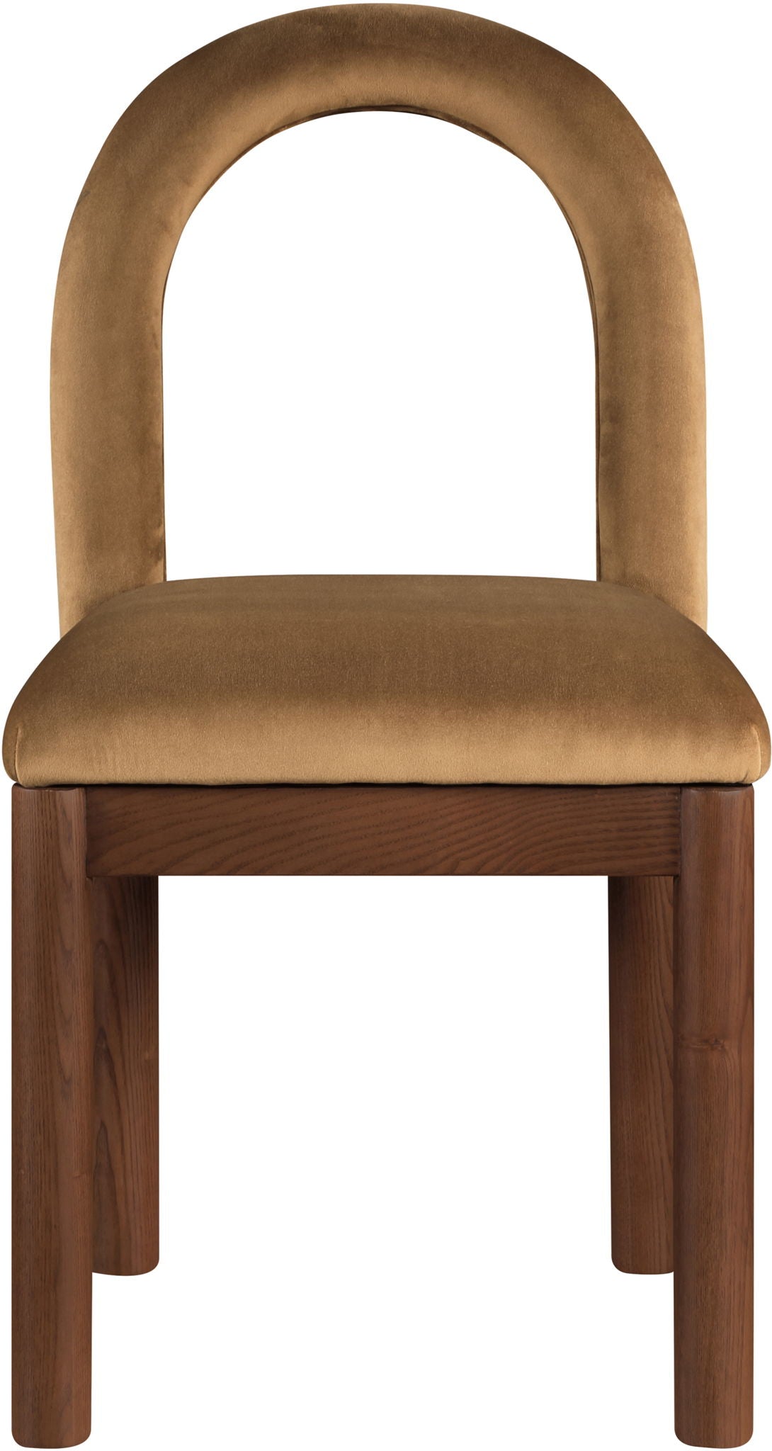 Conrad - Velvet Dining Chair With Brown Legs - Urban Living Furniture (Los Angeles, CA)