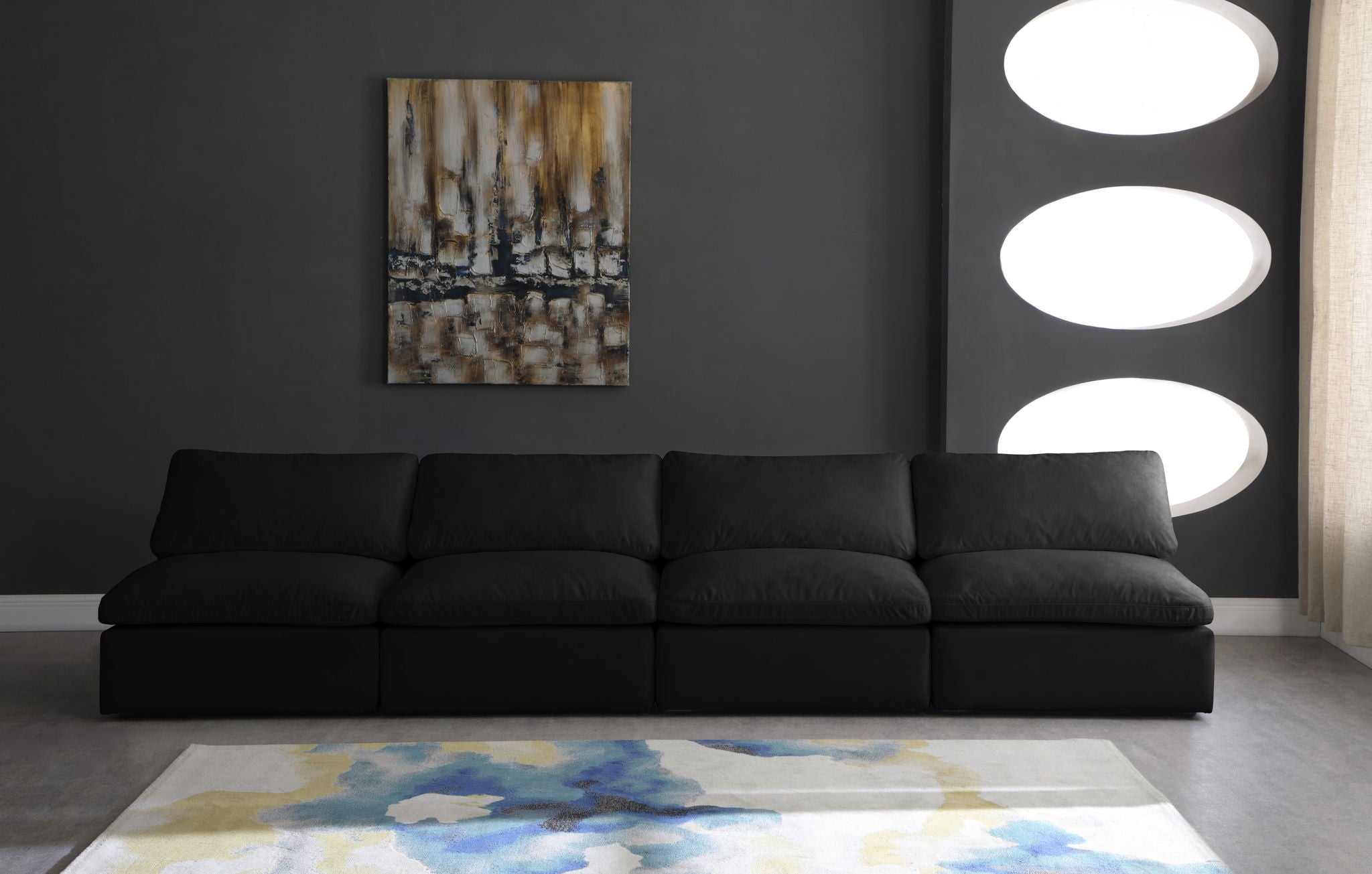 Cozy - Modular Armless 4 Seat Sofa - Urban Living Furniture (Los Angeles, CA)