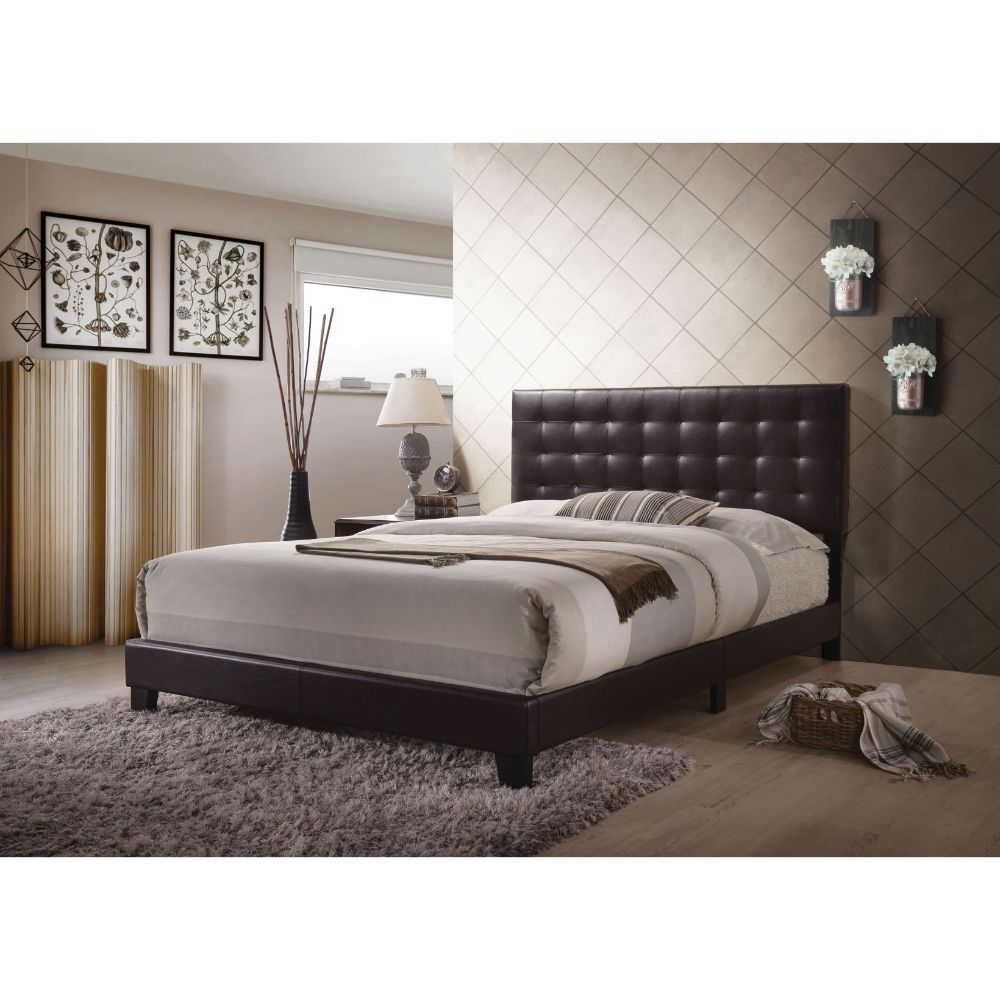 Masate - Queen Bed - Espresso PU - Urban Living Furniture (Los Angeles, CA)