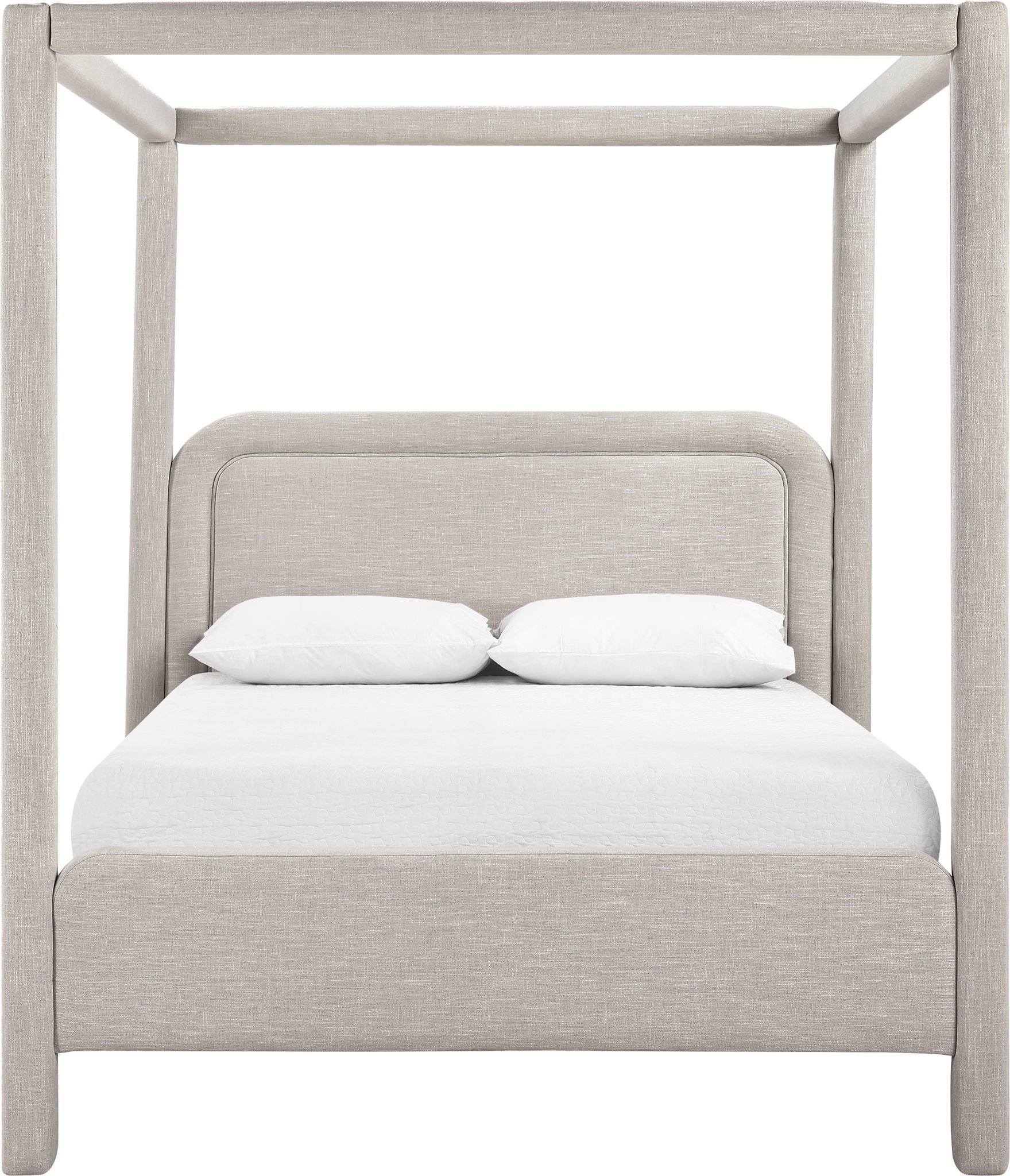 Salina - Linen Textured Fabric Upholstered Bed - Urban Living Furniture (Los Angeles, CA)
