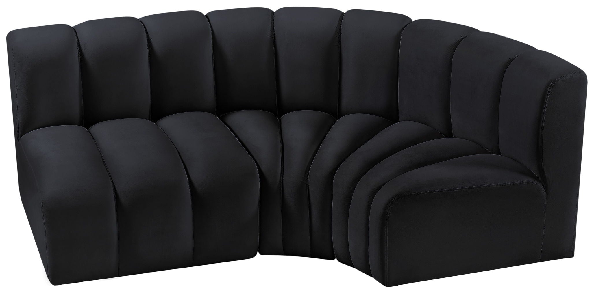 Arc - Velvet 3 Piece Sofa