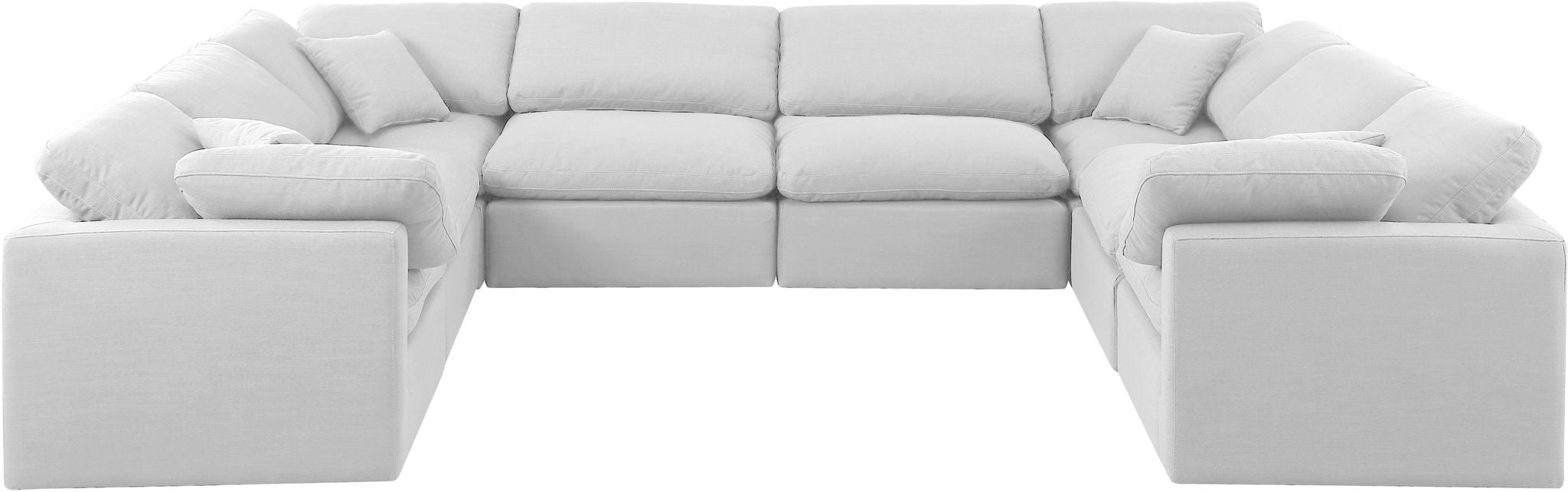 Indulge - Linen 8 Piece Modular Sectional - White - Urban Living Furniture (Los Angeles, CA)