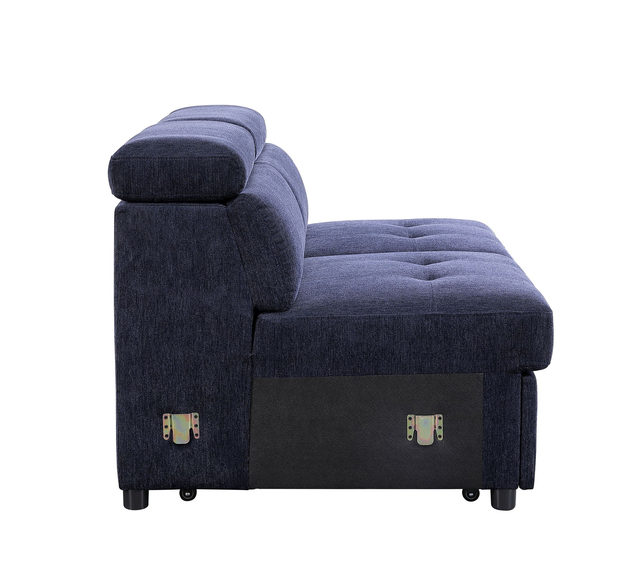 Nekoda - Sectional Sofa With Storage & Ottoman - Navy Blue Fabric - Urban Living Furniture (Los Angeles, CA)