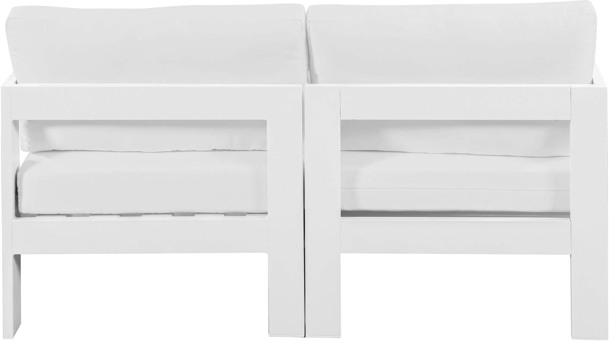 Nizuc - Outdoor Patio 2 Seat Modular Sofa With White Frame - Urban Living Furniture (Los Angeles, CA)