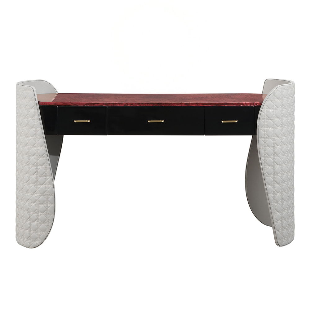 Jamonica - Vanity Desk - Gray & Dark Brown - Urban Living Furniture (Los Angeles, CA)