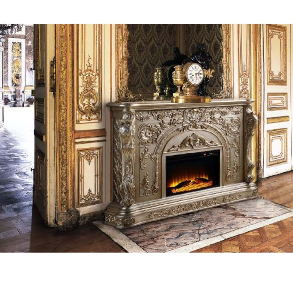 Zabrina - Fireplace - Antique Silver Finish - 49.5" - Urban Living Furniture (Los Angeles, CA)