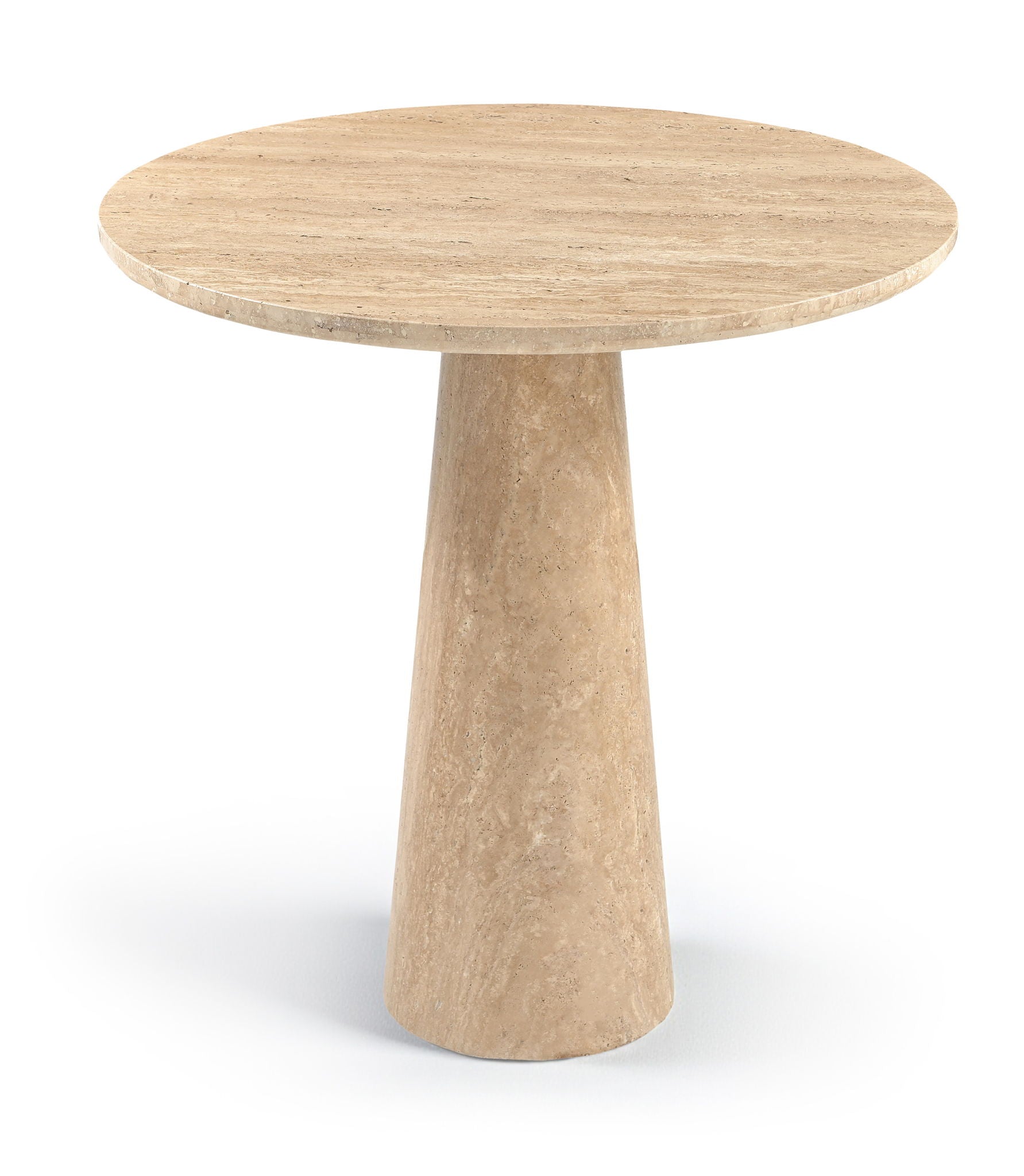 Fontelina - 30" Genuine Bistro Dining Table - Travertine - Urban Living Furniture (Los Angeles, CA)
