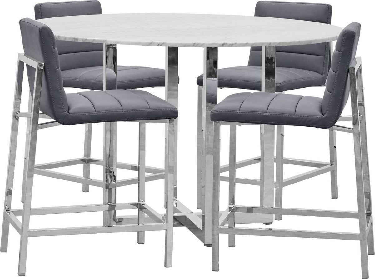 Amalfi - Metal Back Counter Stool (Set of 2)