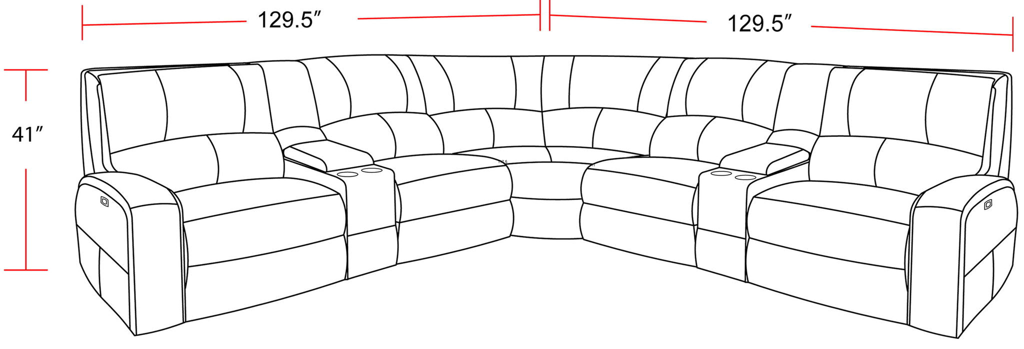 Swift - Power Reclining Sectional - Urban Living Furniture (Los Angeles, CA)