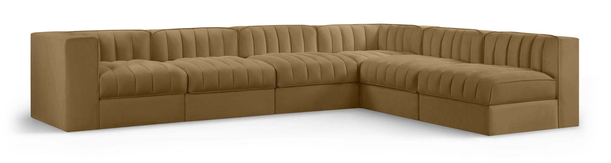 Rummi - Velvet Performance Fabric Upholstered 6 Piece Modular Sectional - Urban Living Furniture (Los Angeles, CA)