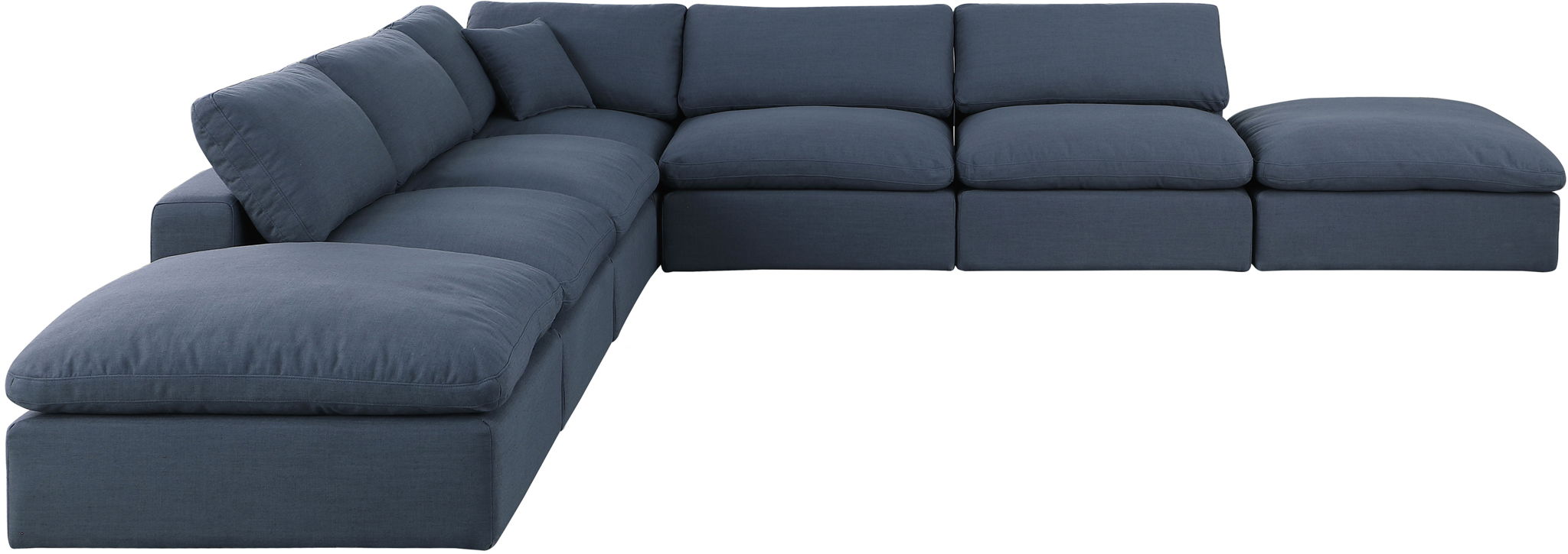 Comfy - 7 Piece Linen Modular Corner Sectional - Urban Living Furniture (Los Angeles, CA)