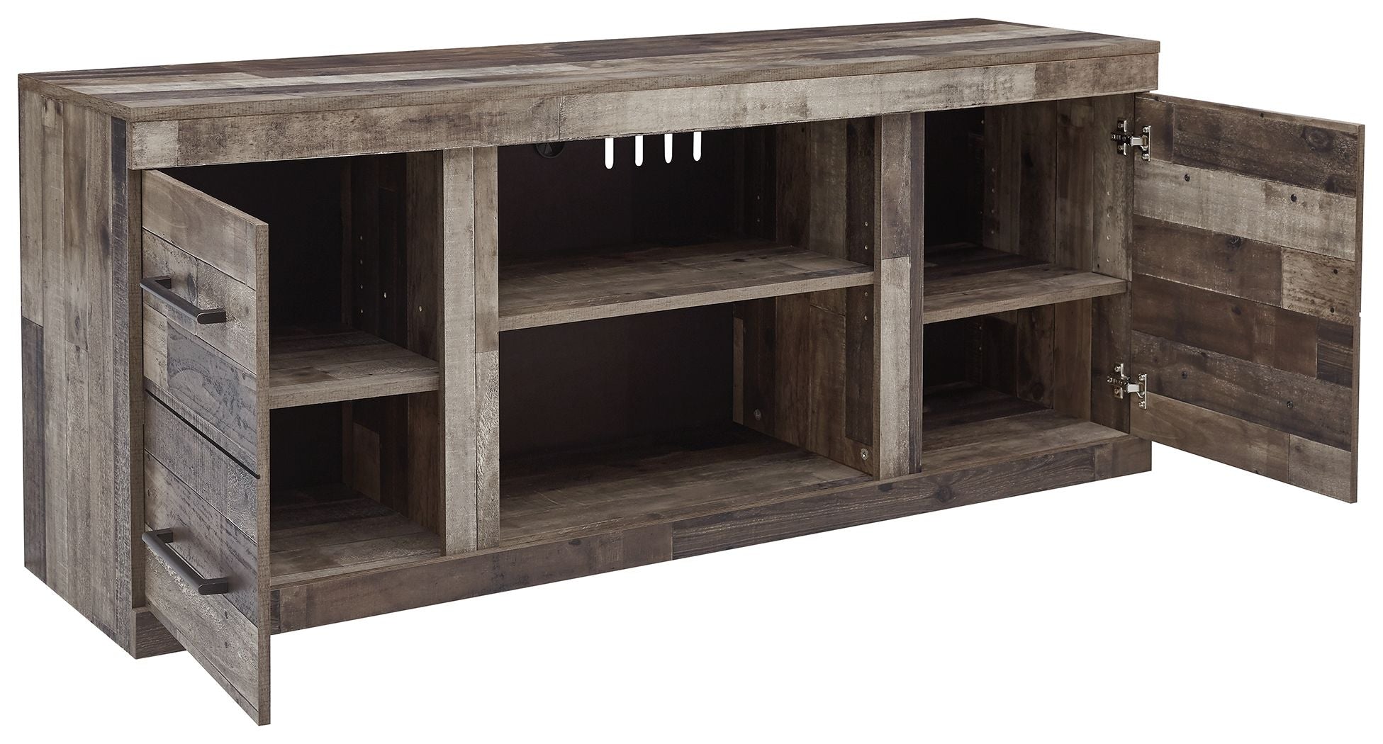 Derekson - LG TV Stand w/Fireplace Option - Multi Gray - Urban Living Furniture (Los Angeles, CA)