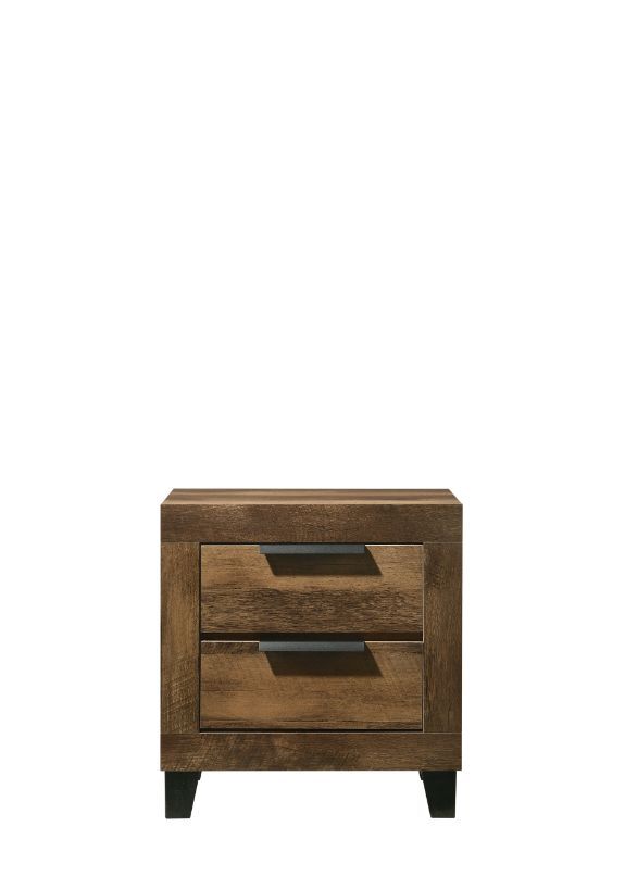 Morales - Nightstand - Rustic Oak Finish - Urban Living Furniture (Los Angeles, CA)