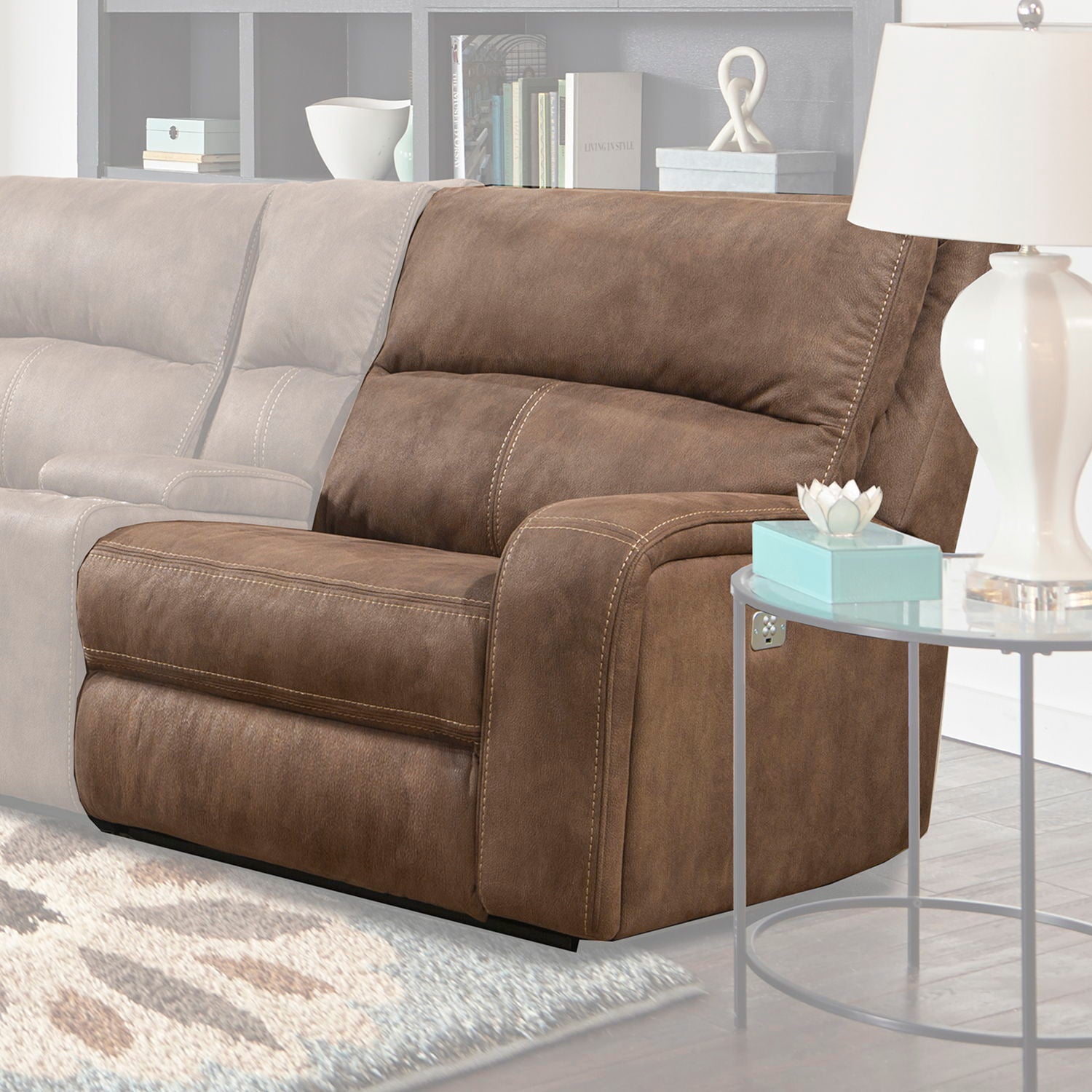 Polaris - Power Right Arm Facing Recliner - Kahlua - Urban Living Furniture (Los Angeles, CA)