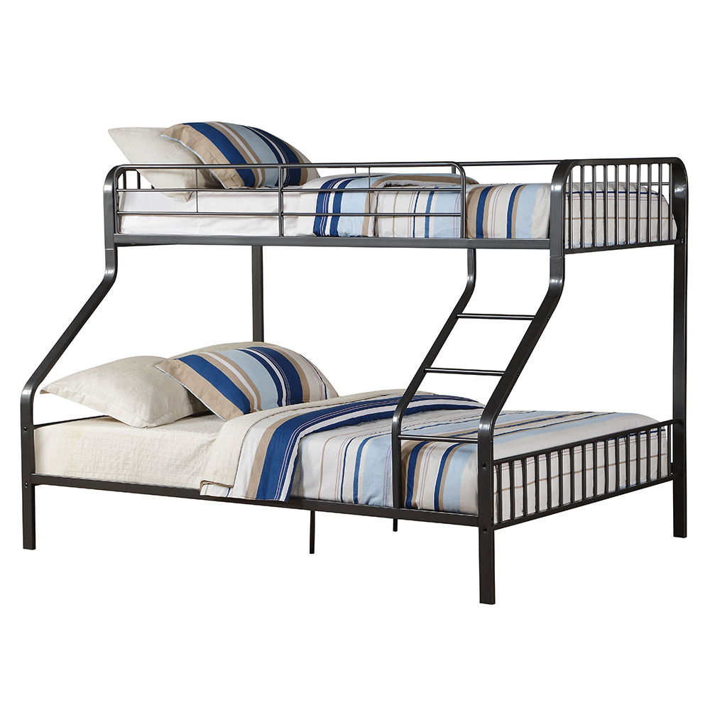 Caius - Twin Long/Queen Bunk Bed - Gunmetal - Urban Living Furniture (Los Angeles, CA)