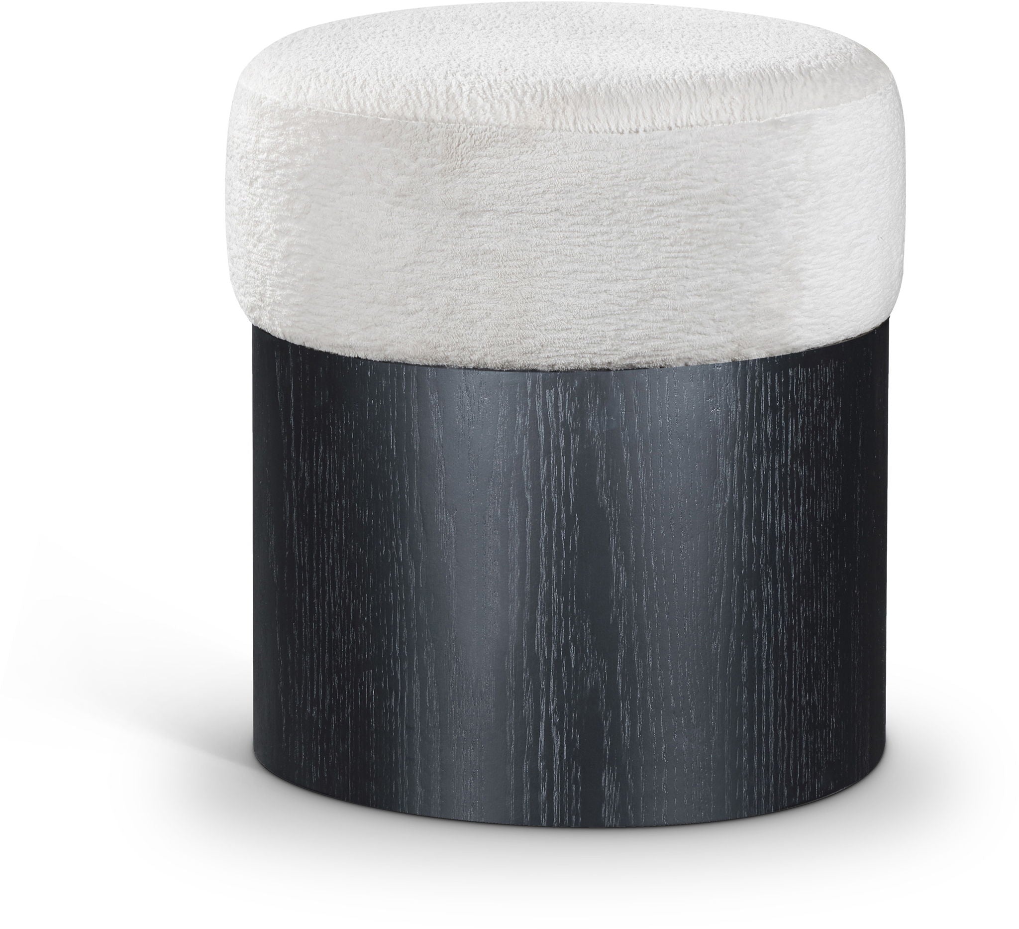 Nimes - Ottoman / Stool With Black Base - Urban Living Furniture (Los Angeles, CA)