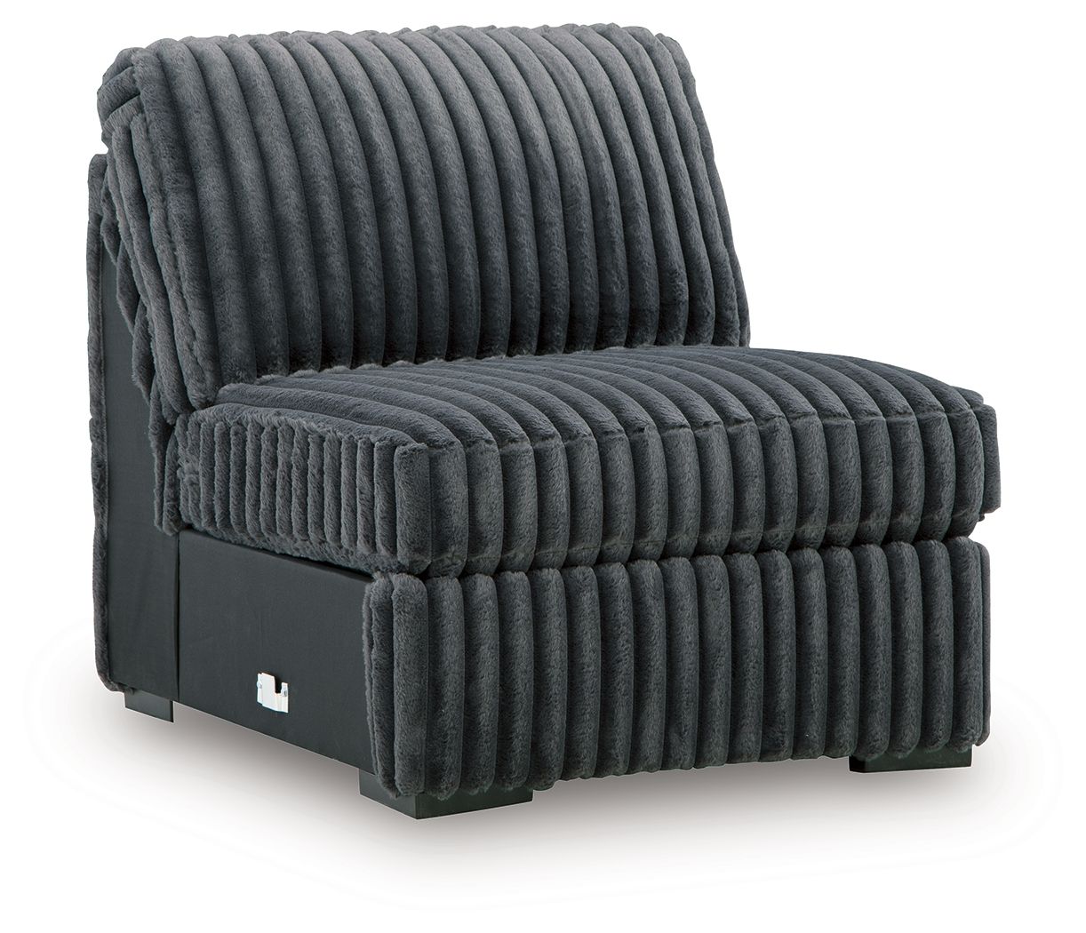 Midnight-Madness - Armless Chair - Gunmetal - Urban Living Furniture (Los Angeles, CA)