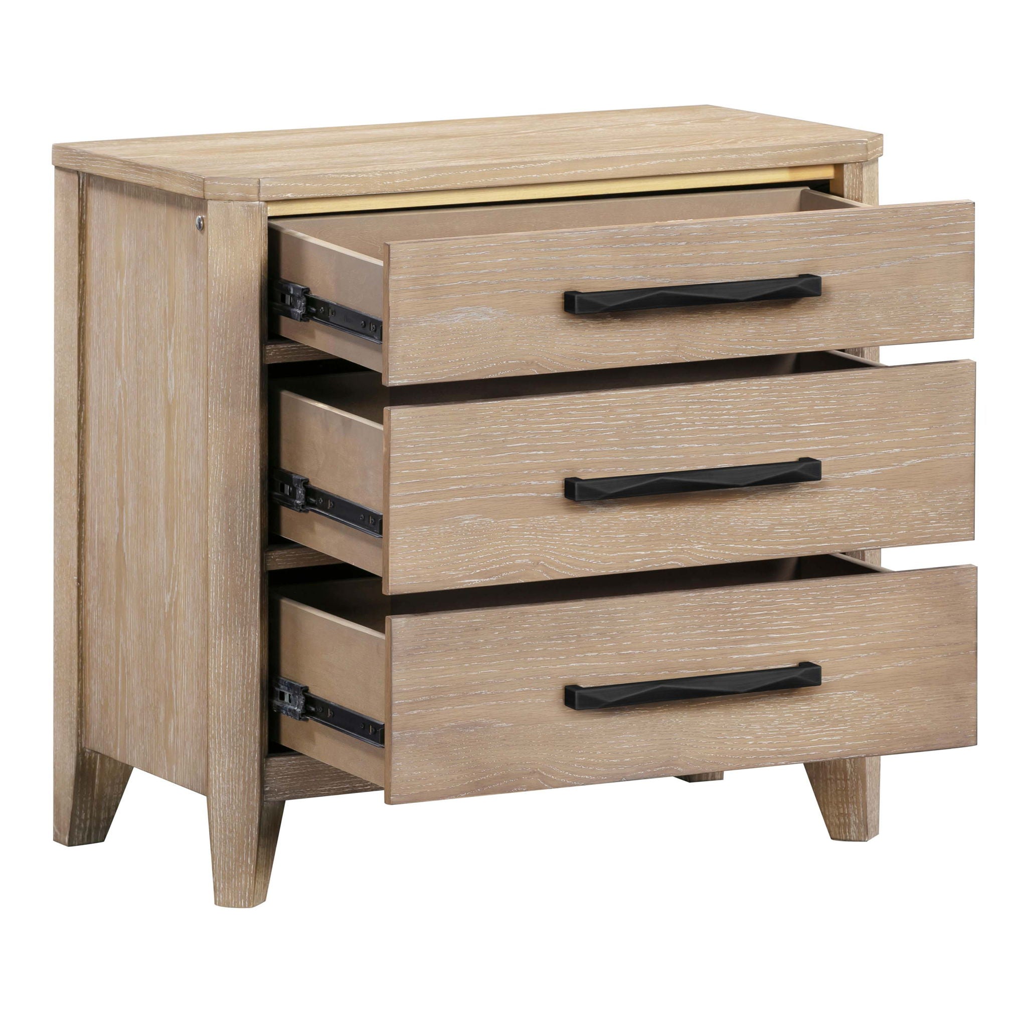 Breckenridge - 3 Drawer Nightstand With USB/C Port - Brown - Urban Living Furniture (Los Angeles, CA)