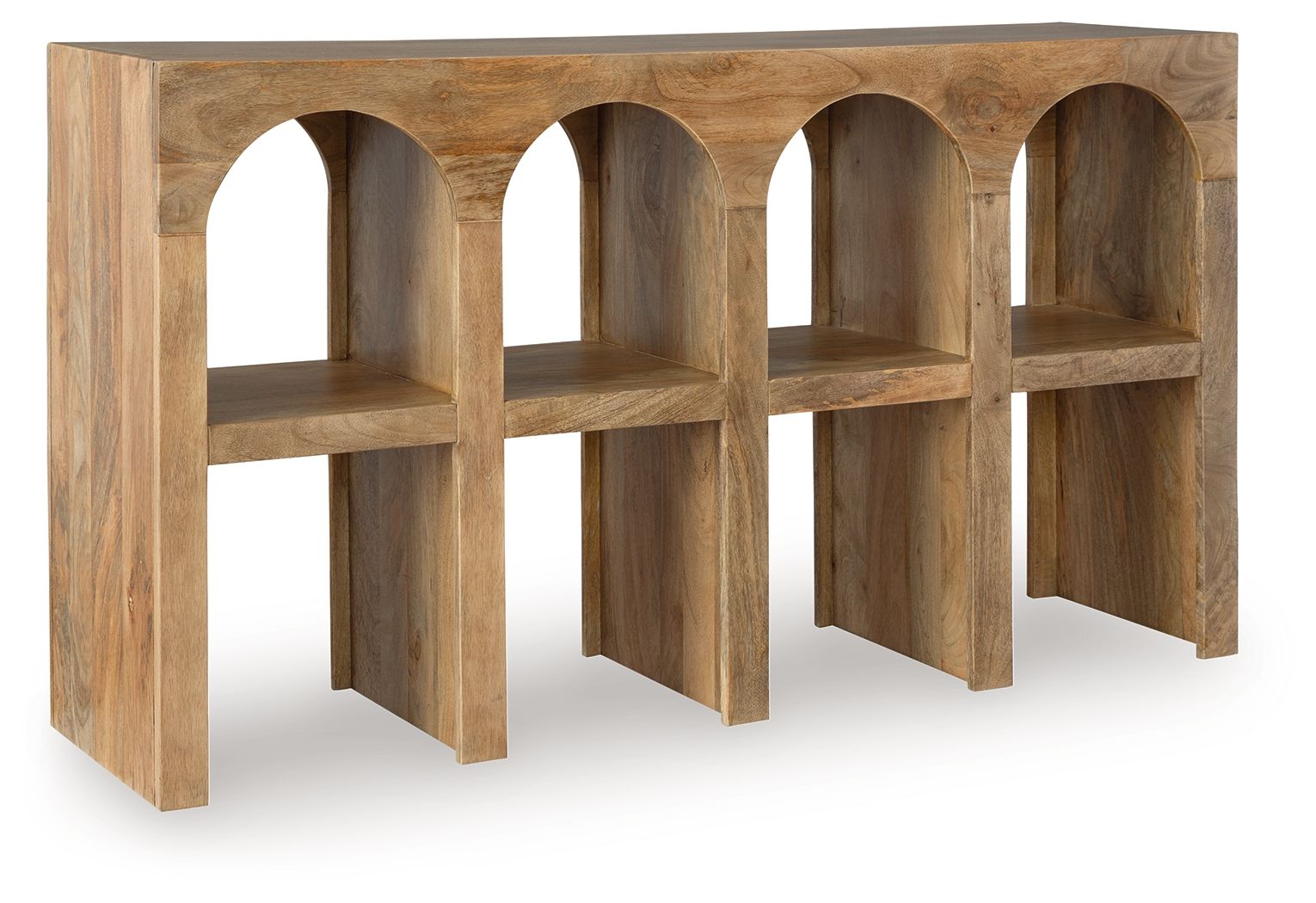 Luzmanacy - Natural Brown - Console Sofa Table - Urban Living Furniture (Los Angeles, CA)