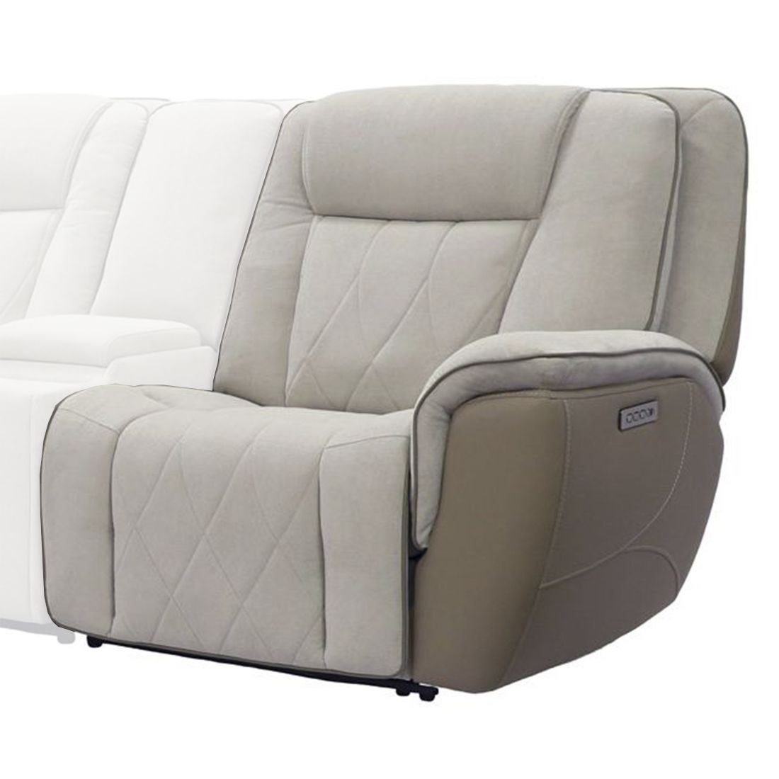 Ian - Power Zero Gravity Right Arm Facing Recliner P3 - Luxe Mocha
