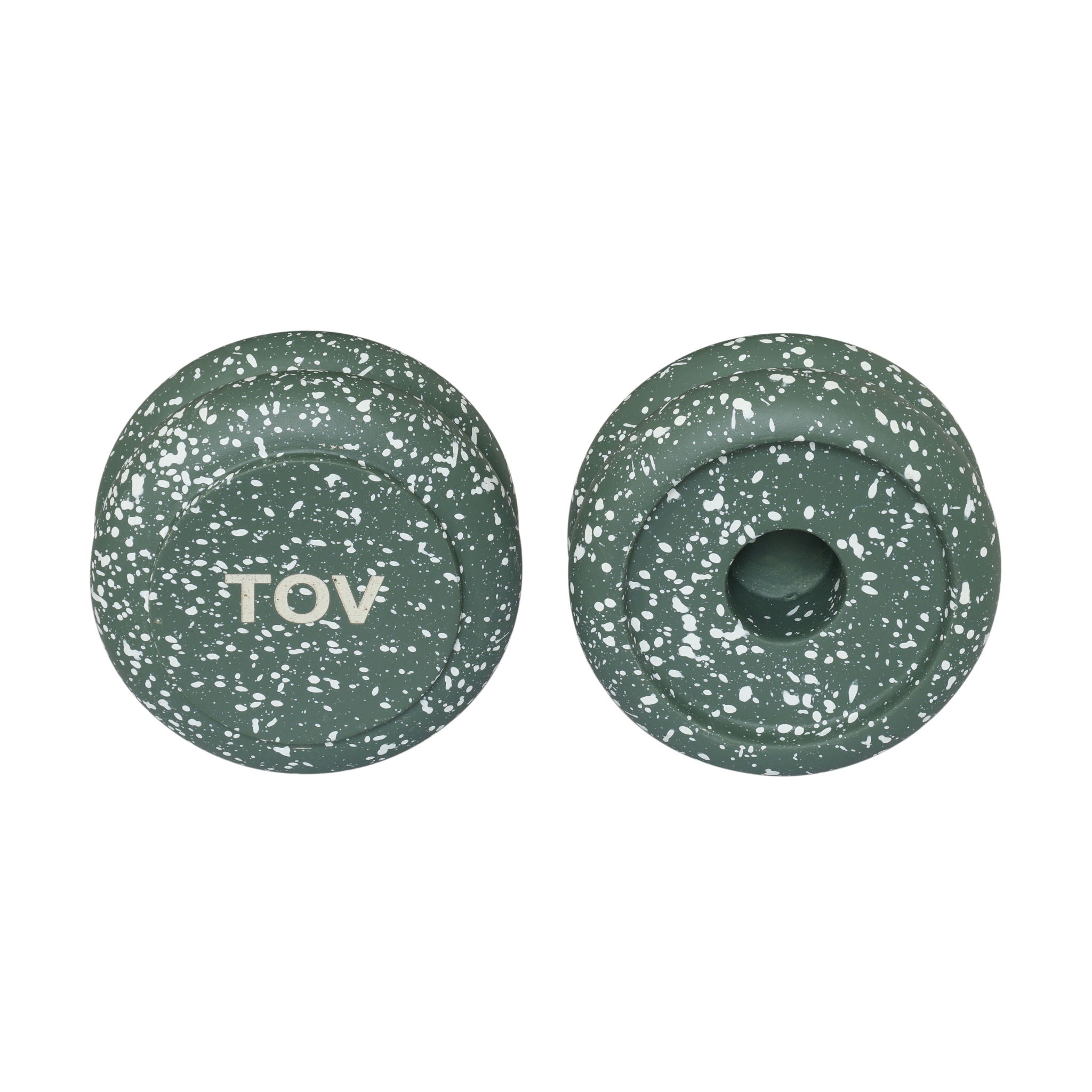 Gabby - Stacking Candle Holder (Set of 2) - Speckled Green - Urban Living Furniture (Los Angeles, CA)