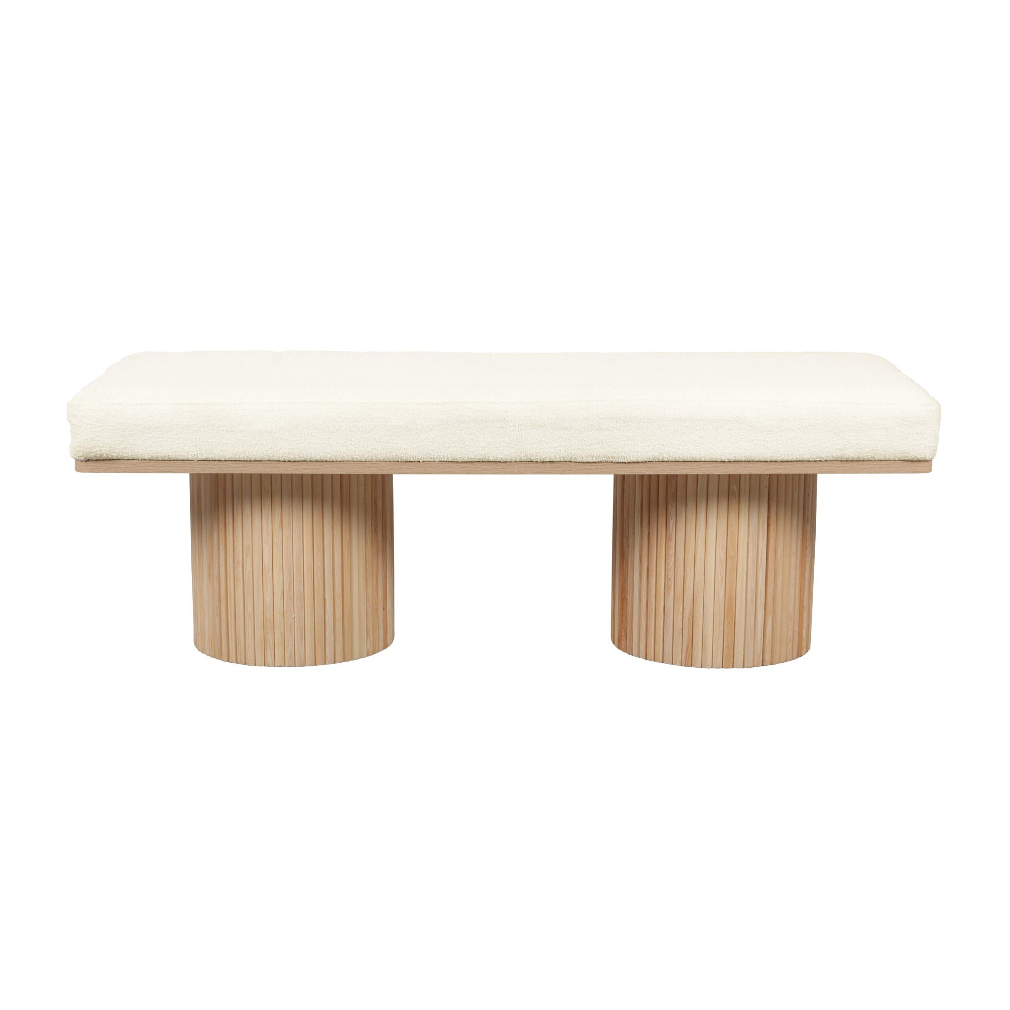 Sagano - Dyed-Yarn Bench - Natural / White - Urban Living Furniture (Los Angeles, CA)