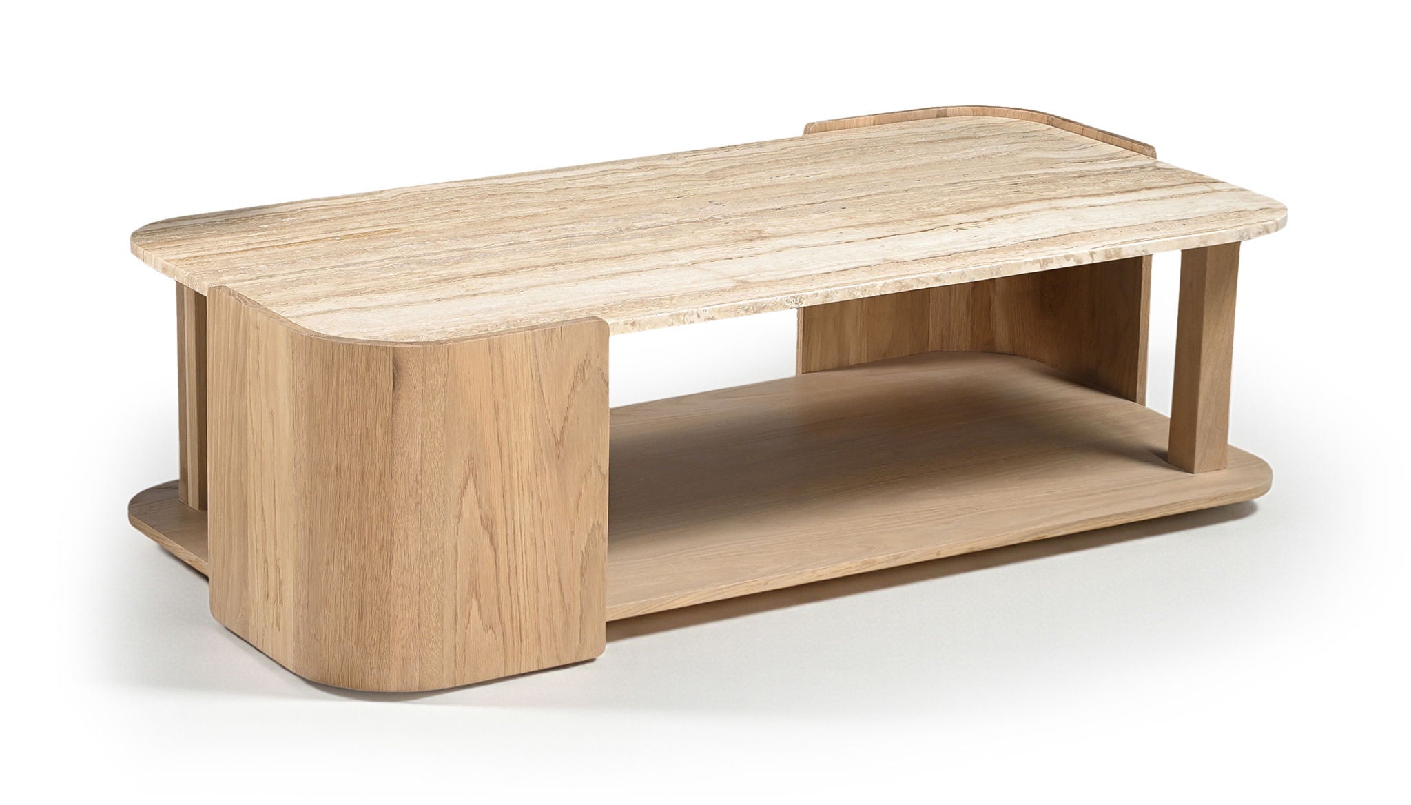 Calabria - Marble And Oak Wood Table - Urban Living Furniture (Los Angeles, CA)