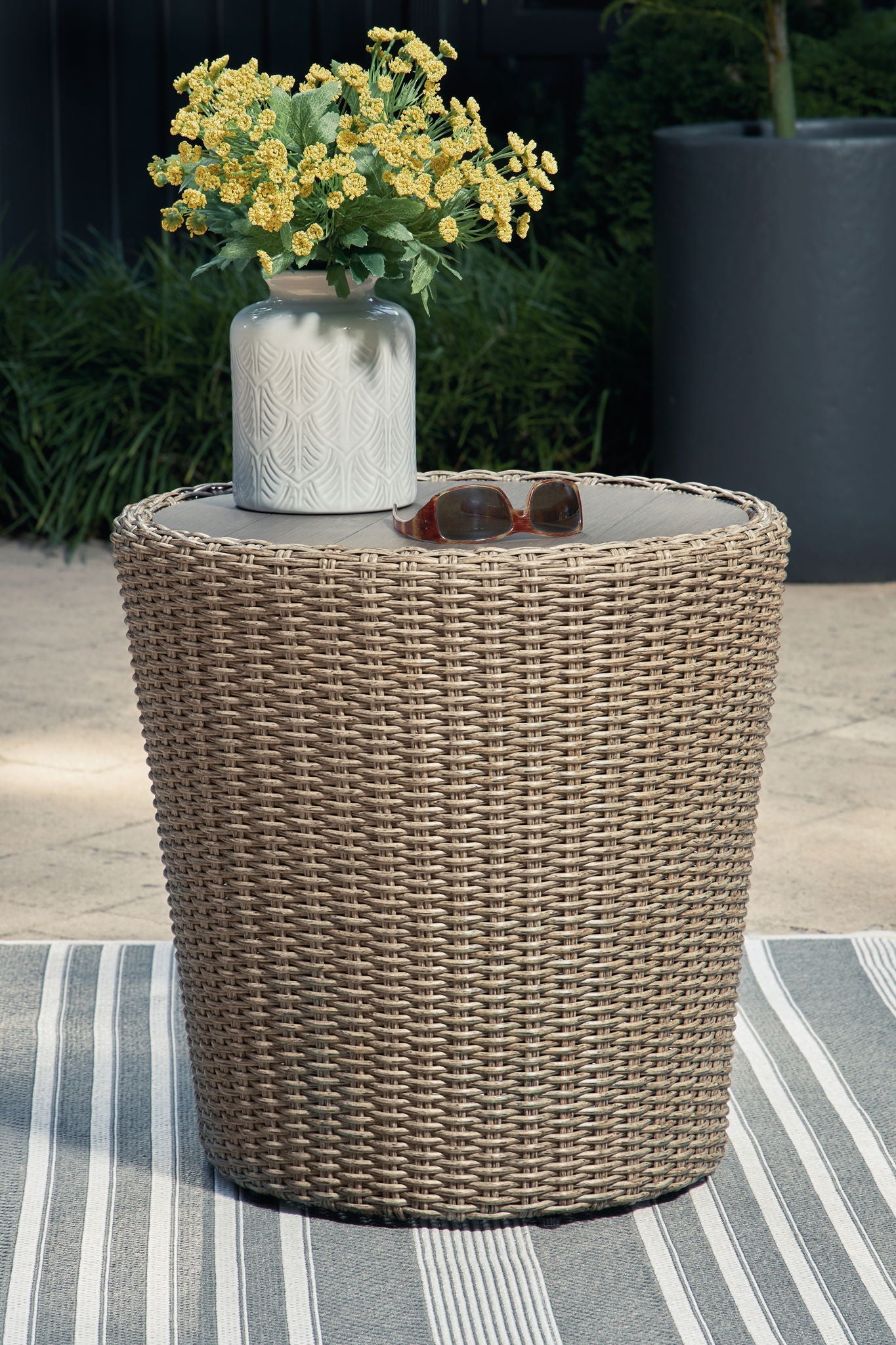 Danson - Beige - Round End Table - Urban Living Furniture (Los Angeles, CA)