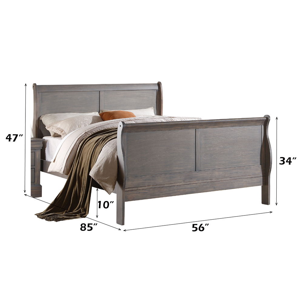 Louis Philippe III - Bed (FB 34"H) - Urban Living Furniture (Los Angeles, CA)