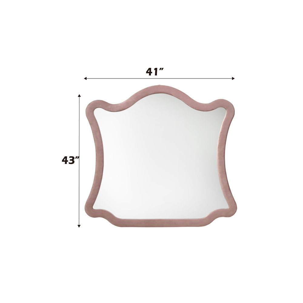 Salonia - Mirror - Pink Velvet - Urban Living Furniture (Los Angeles, CA)
