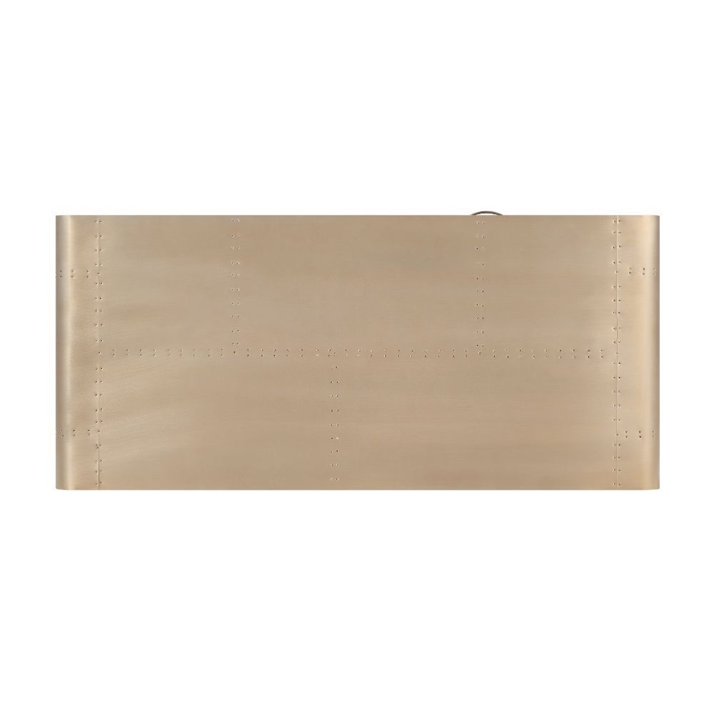 Danton - Executive Writing Desk - Gold Aluminum - Urban Living Furniture (Los Angeles, CA)