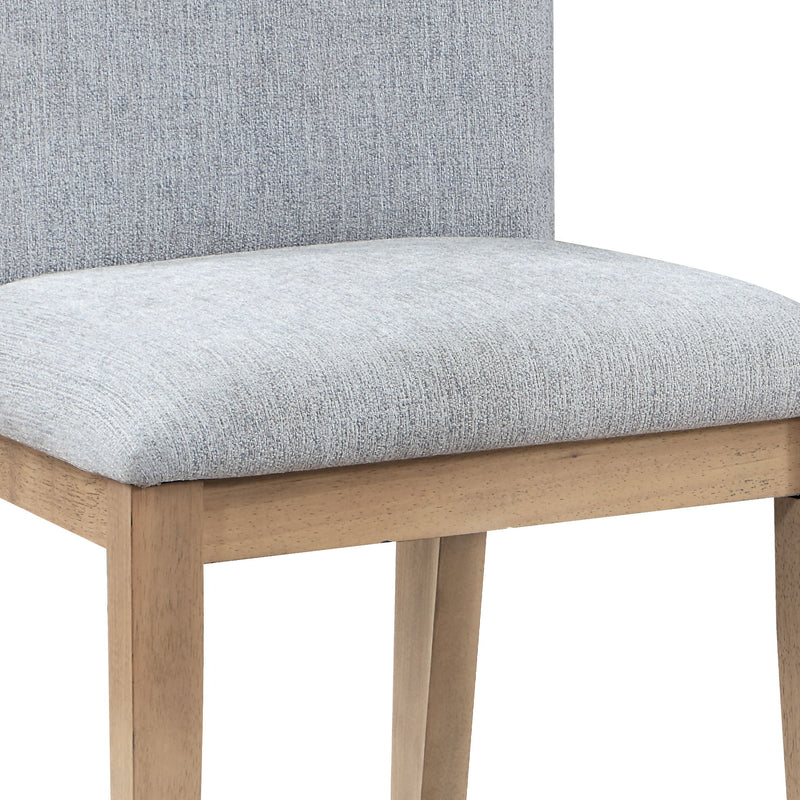 Caspian - Linen And Oak Finish Dining Chair (Set of 2) - Gray