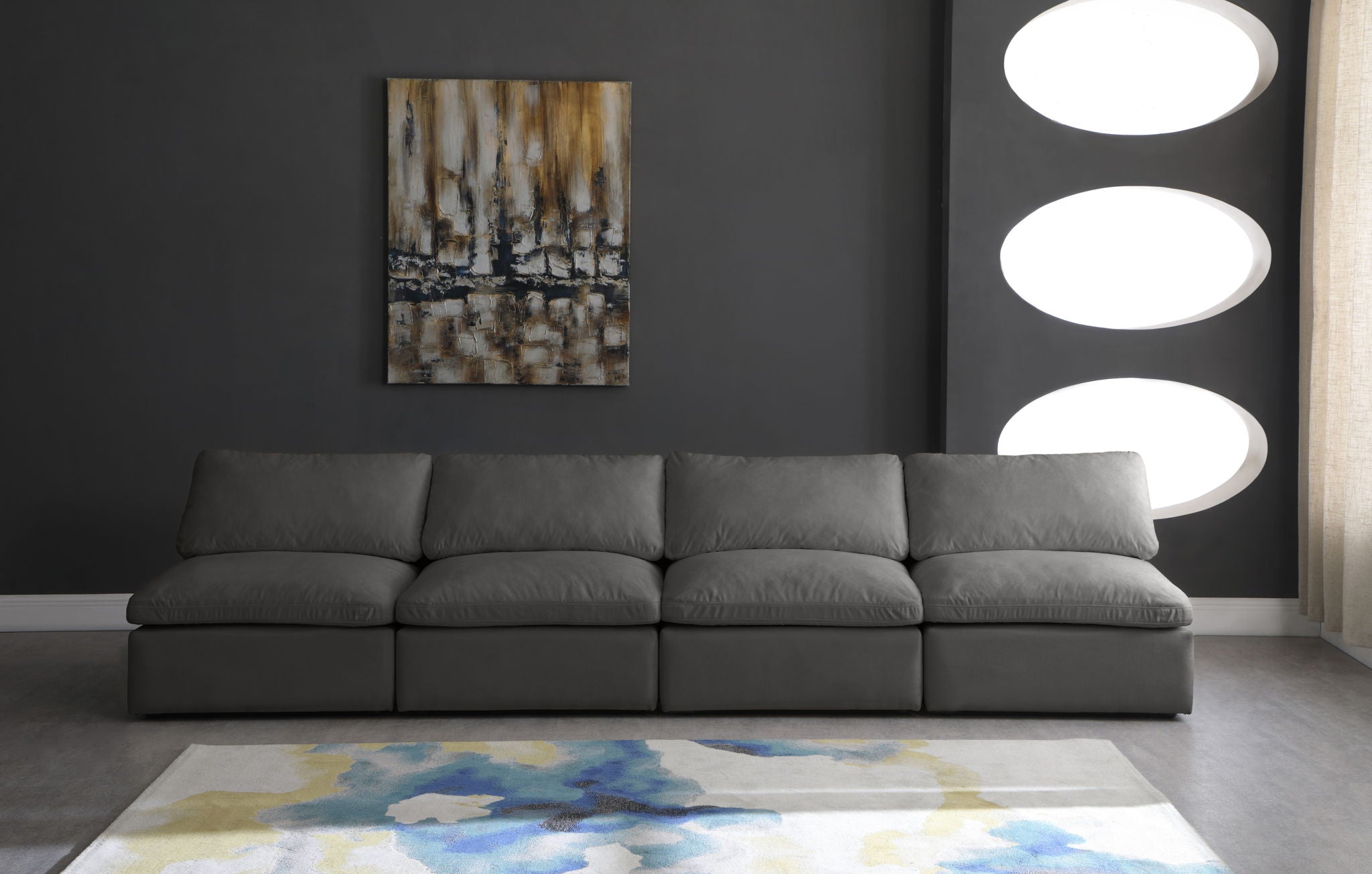 Plush - Modular Armless 4 Seat Sofa - Urban Living Furniture (Los Angeles, CA)